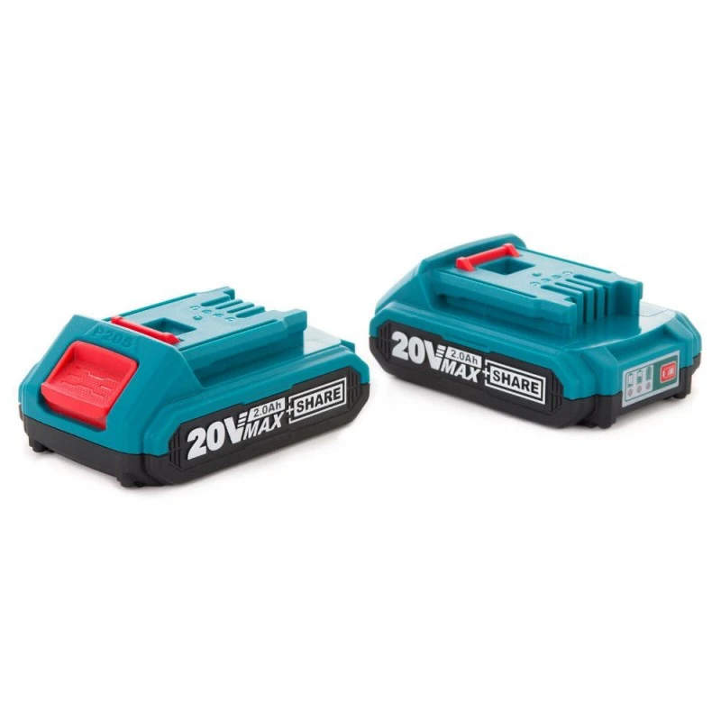 Акумулаторен ударен винтоверт TOTAL Industrial, 20 V, 2 x 2.0 Ah Li-Ion, + аксесоари